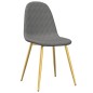 vidaXL Sillas de comedor 4 unidades terciopelo gris claro vidaXL Sillas de comedor 4 unidades terciopelo gris claro