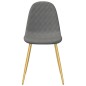 vidaXL Sillas de comedor 4 unidades terciopelo gris claro vidaXL Sillas de comedor 4 unidades terciopelo gris claro