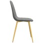 vidaXL Sillas de comedor 4 unidades terciopelo gris claro vidaXL Sillas de comedor 4 unidades terciopelo gris claro