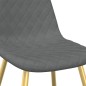 vidaXL Sillas de comedor 4 unidades terciopelo gris claro vidaXL Sillas de comedor 4 unidades terciopelo gris claro