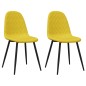 vidaXL Sillas de comedor 2 uds terciopelo amarillo mostaza vidaXL Sillas de comedor 2 uds terciopelo amarillo mostaza