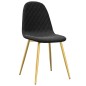 vidaXL Sillas de comedor 4 unidades terciopelo negro vidaXL Sillas de comedor 4 unidades terciopelo negro