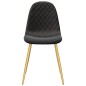 vidaXL Sillas de comedor 4 unidades terciopelo negro vidaXL Sillas de comedor 4 unidades terciopelo negro