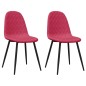 vidaXL Sillas de comedor 2 unidades terciopelo rojo tinto vidaXL Sillas de comedor 2 unidades terciopelo rojo tinto