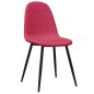 vidaXL Sillas de comedor 2 unidades terciopelo rojo tinto vidaXL Sillas de comedor 2 unidades terciopelo rojo tinto
