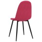 vidaXL Sillas de comedor 2 unidades terciopelo rojo tinto vidaXL Sillas de comedor 2 unidades terciopelo rojo tinto