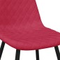 vidaXL Sillas de comedor 2 unidades terciopelo rojo tinto vidaXL Sillas de comedor 2 unidades terciopelo rojo tinto