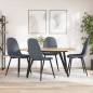 vidaXL Sillas de comedor 4 unidades terciopelo gris oscuro vidaXL Sillas de comedor 4 unidades terciopelo gris oscuro