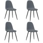 vidaXL Sillas de comedor 4 unidades terciopelo gris oscuro vidaXL Sillas de comedor 4 unidades terciopelo gris oscuro