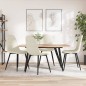 vidaXL Sillas de comedor 4 unidades terciopelo blanco crema