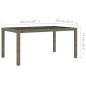 vidaXL Set de comedor de jardín 5 pzas y cojines ratán sintético gris vidaXL Set de comedor de jardín 5 pzas y cojines ratán sintético gris