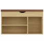 vidaXL Banco zapatero con cojín madera ingeniería sonoma 80x30x47 cm vidaXL Banco zapatero con cojín madera ingeniería sonoma 80x30x47 cm