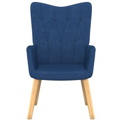 vidaXL Sillón de relax de tela azul