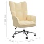 vidaXL Silla de relajación de terciopelo blanco crema vidaXL Silla de relajación de terciopelo blanco crema