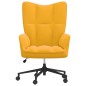 vidaXL Silla de relajación de terciopelo amarillo mostaza vidaXL Silla de relajación de terciopelo amarillo mostaza