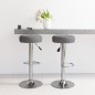 vidaXL Taburetes de cocina 2 unidades tela gris oscuro vidaXL Taburetes de cocina 2 unidades tela gris oscuro