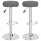 vidaXL Taburetes de cocina 2 unidades tela gris oscuro vidaXL Taburetes de cocina 2 unidades tela gris oscuro
