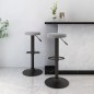 vidaXL Taburetes de cocina 2 unidades terciopelo gris claro vidaXL Taburetes de cocina 2 unidades terciopelo gris claro