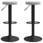 vidaXL Taburetes de cocina 2 unidades terciopelo gris claro vidaXL Taburetes de cocina 2 unidades terciopelo gris claro