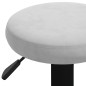 vidaXL Taburetes de cocina 2 unidades terciopelo gris claro vidaXL Taburetes de cocina 2 unidades terciopelo gris claro
