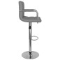 vidaXL Taburetes de cocina 2 unidades cuero sintético gris vidaXL Taburetes de cocina 2 unidades cuero sintético gris