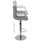 vidaXL Taburetes de cocina 2 unidades cuero sintético gris vidaXL Taburetes de cocina 2 unidades cuero sintético gris