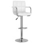 vidaXL Taburetes de cocina 2 unidades cuero sintético blanco vidaXL Taburetes de cocina 2 unidades cuero sintético blanco