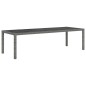 vidaXL Set de comedor de jardín 9 pzas y cojines ratán sintético gris vidaXL Set de comedor de jardín 9 pzas y cojines ratán sintético gris