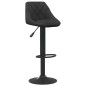 vidaXL Taburete de cocina de terciopelo negro vidaXL Taburete de cocina de terciopelo negro