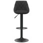 vidaXL Taburete de cocina de terciopelo negro vidaXL Taburete de cocina de terciopelo negro