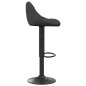 vidaXL Taburete de cocina de terciopelo negro vidaXL Taburete de cocina de terciopelo negro