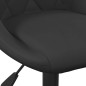 vidaXL Taburete de cocina de terciopelo negro vidaXL Taburete de cocina de terciopelo negro