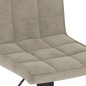 vidaXL Taburetes de cocina 2 unidades terciopelo gris claro vidaXL Taburetes de cocina 2 unidades terciopelo gris claro