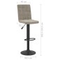 vidaXL Taburetes de cocina 2 unidades terciopelo gris claro vidaXL Taburetes de cocina 2 unidades terciopelo gris claro