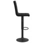 vidaXL Taburete de cocina de terciopelo negro vidaXL Taburete de cocina de terciopelo negro