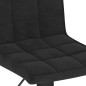 vidaXL Taburete de cocina de terciopelo negro vidaXL Taburete de cocina de terciopelo negro