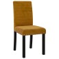 vidaXL Sillas comedor 2 unidades de terciopelo marrón