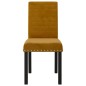 vidaXL Sillas comedor 2 unidades de terciopelo marrón