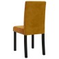 vidaXL Sillas comedor 2 unidades de terciopelo marrón