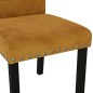 vidaXL Sillas comedor 2 unidades de terciopelo marrón