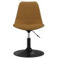 vidaXL Sillas de comedor giratorias 2 unidades terciopelo marrón vidaXL Sillas de comedor giratorias 2 unidades terciopelo marrón