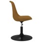 vidaXL Sillas de comedor giratorias 2 unidades terciopelo marrón vidaXL Sillas de comedor giratorias 2 unidades terciopelo marrón