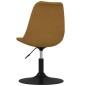 vidaXL Sillas de comedor giratorias 2 unidades terciopelo marrón vidaXL Sillas de comedor giratorias 2 unidades terciopelo marrón