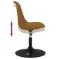 vidaXL Sillas de comedor giratorias 2 unidades terciopelo marrón vidaXL Sillas de comedor giratorias 2 unidades terciopelo marrón