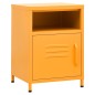vidaXL Mesitas de noche 2 uds amarillo mostaza acero 35x35x51 cm vidaXL Mesitas de noche 2 uds amarillo mostaza acero 35x35x51 cm