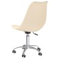 vidaXL Sillas de comedor giratorias 2 unidades tela color crema vidaXL Sillas de comedor giratorias 2 unidades tela color crema