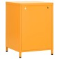 vidaXL Mesitas de noche 2 uds amarillo mostaza acero 35x35x51 cm vidaXL Mesitas de noche 2 uds amarillo mostaza acero 35x35x51 cm