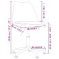 vidaXL Sillas de comedor giratorias 2 unidades tela azul