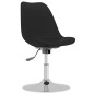 vidaXL Sillas de comedor giratorias 4 unidades tela negro vidaXL Sillas de comedor giratorias 4 unidades tela negro