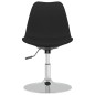vidaXL Sillas de comedor giratorias 4 unidades tela negro vidaXL Sillas de comedor giratorias 4 unidades tela negro